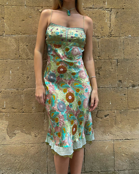 Kleid mit Mosaikmuster