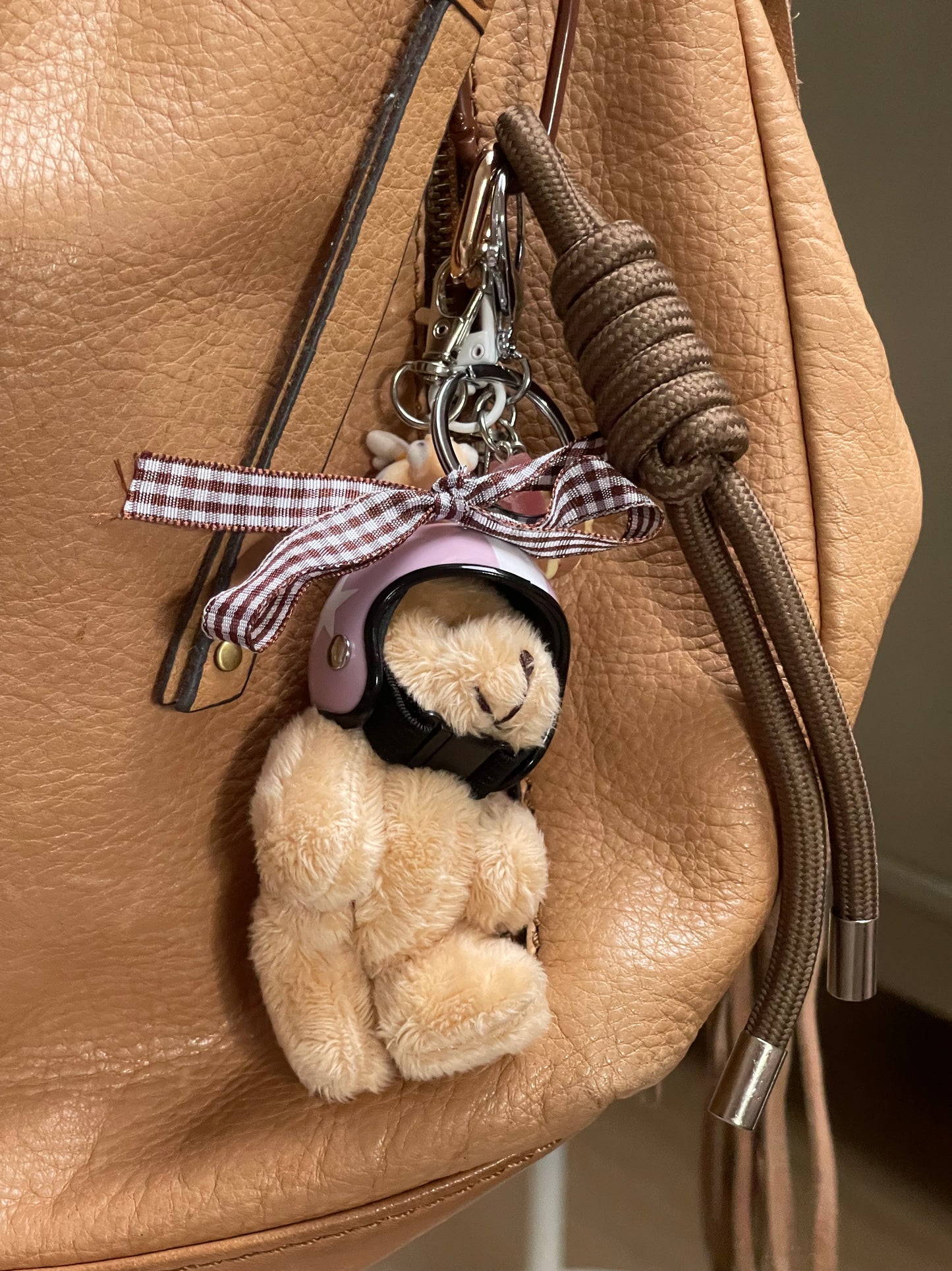 Motorbike Teddy Charm