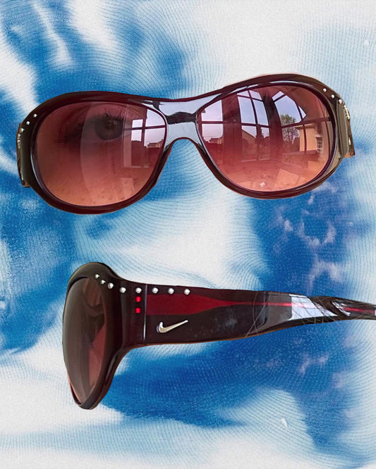 Vintage Nike Burgundy Sunglasses