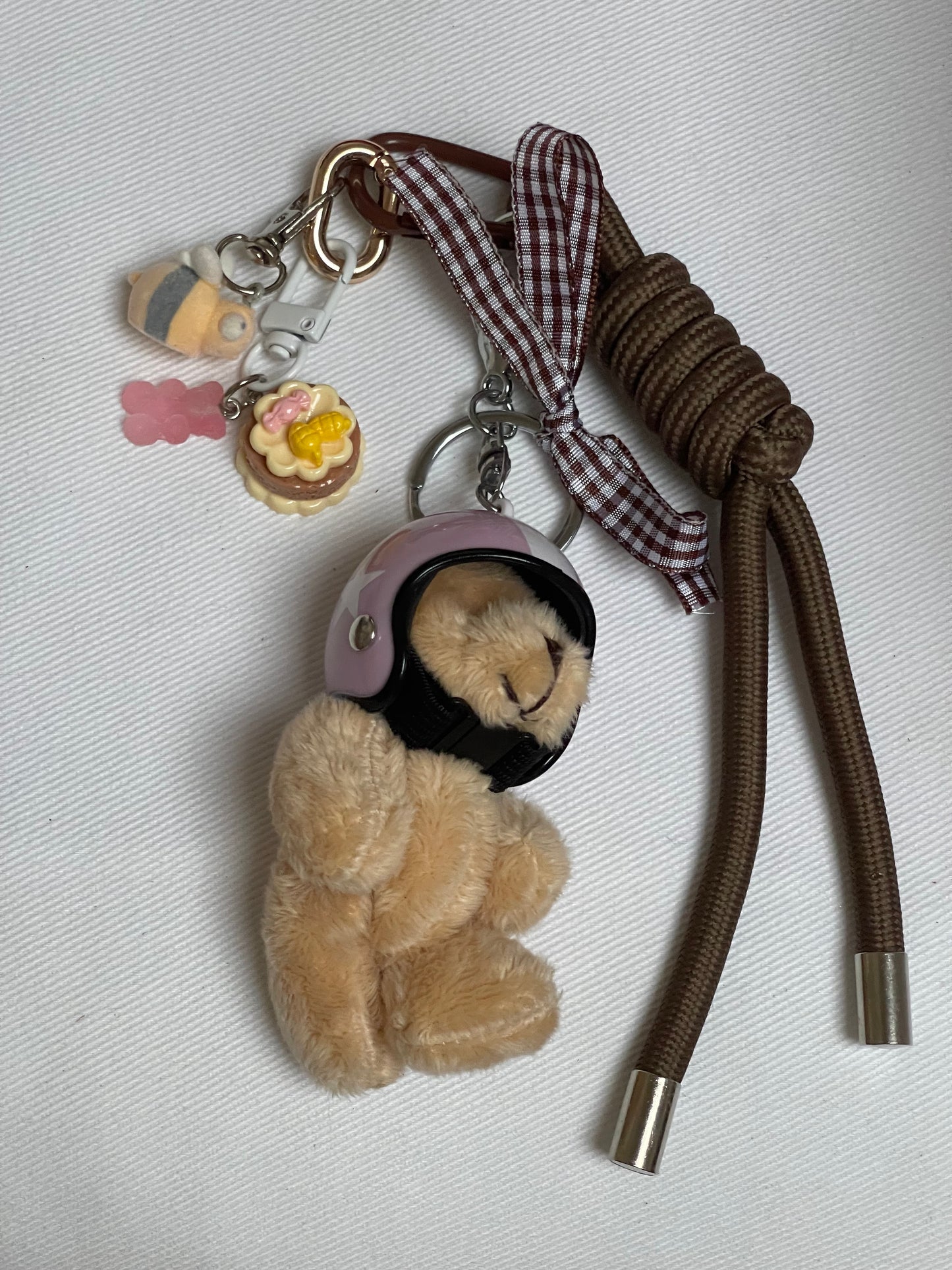 Motorbike Teddy Charm