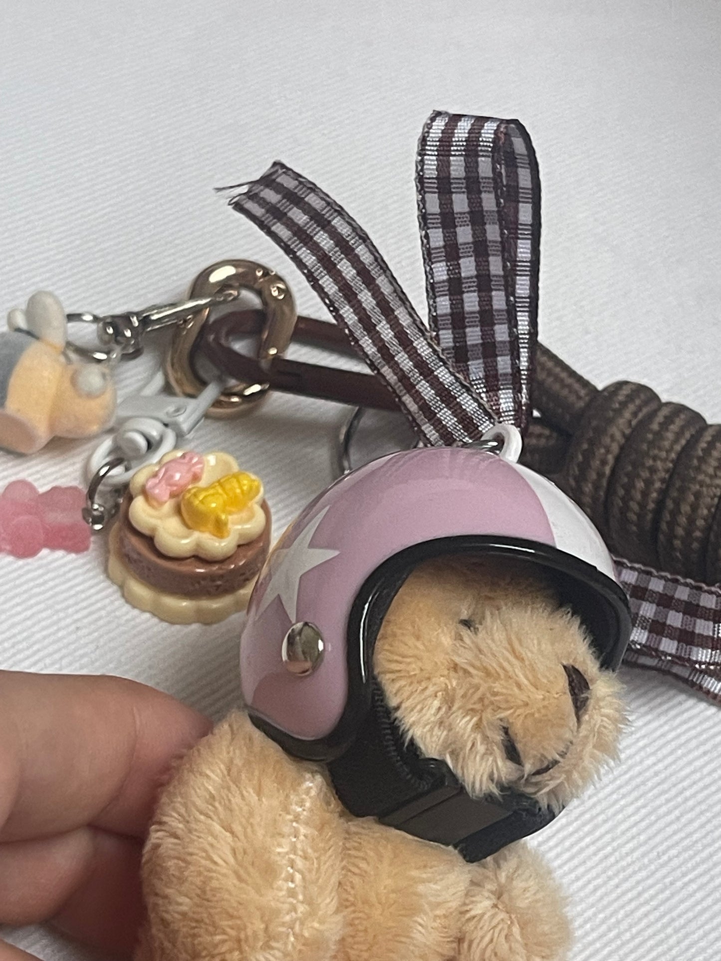 Motorbike Teddy Charm