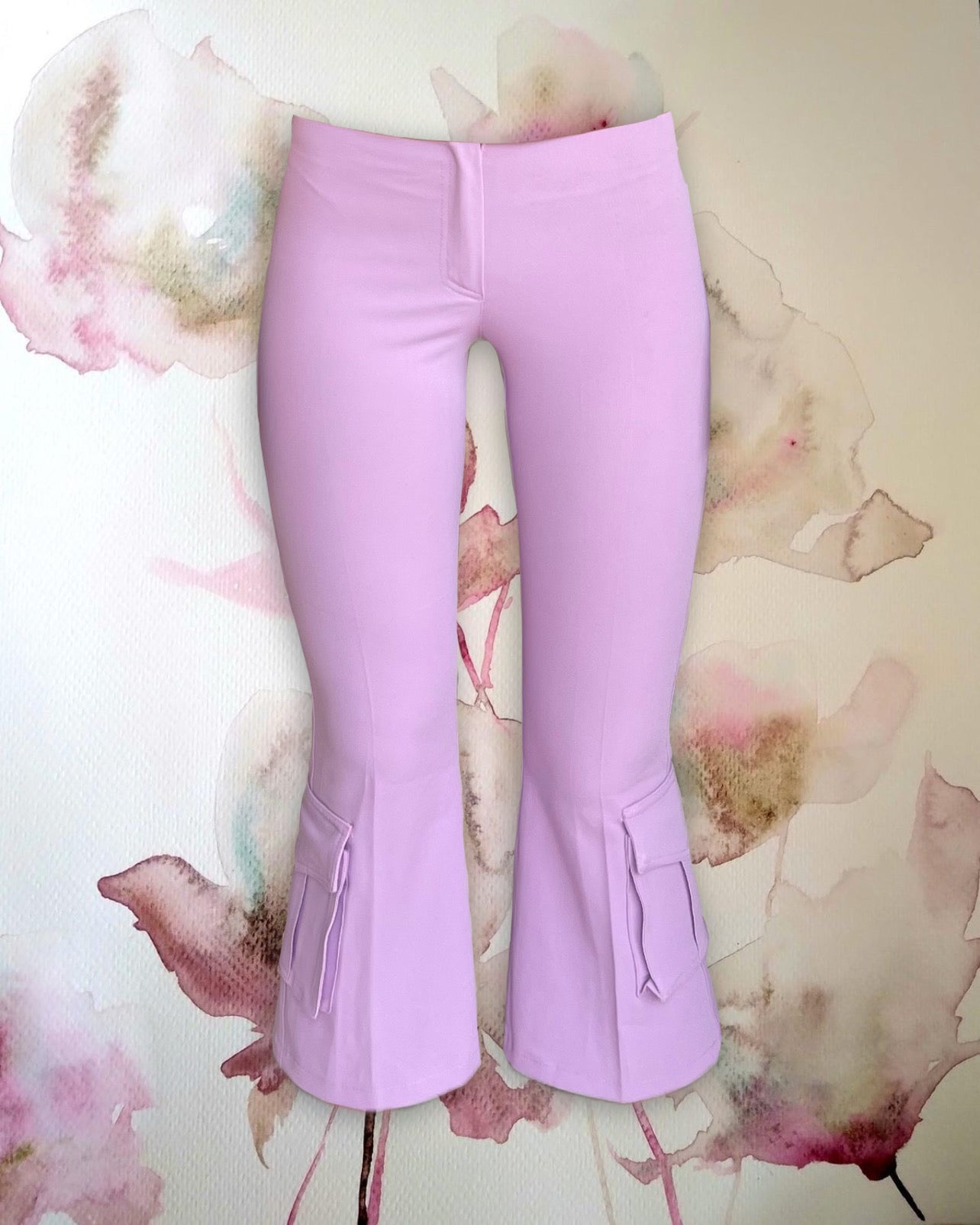 Lilac Cropped Tailored Pants